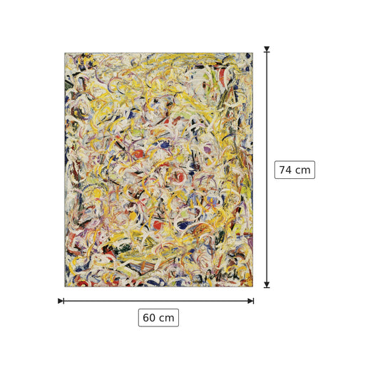 Sostanza scintillante - POLLOCK - cm 60x74 - Pannello in MDF