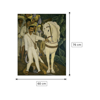 Capo contadino Zapata - RIVERA - cm 60x76 - Pannello in MDF