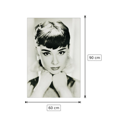 Audrey Hepburn - cm 60x90 - Pannello in MDF