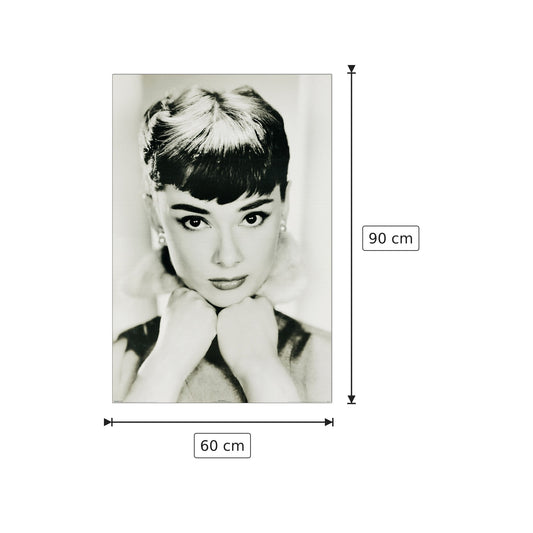 Audrey Hepburn - cm 60x90 - Pannello in MDF
