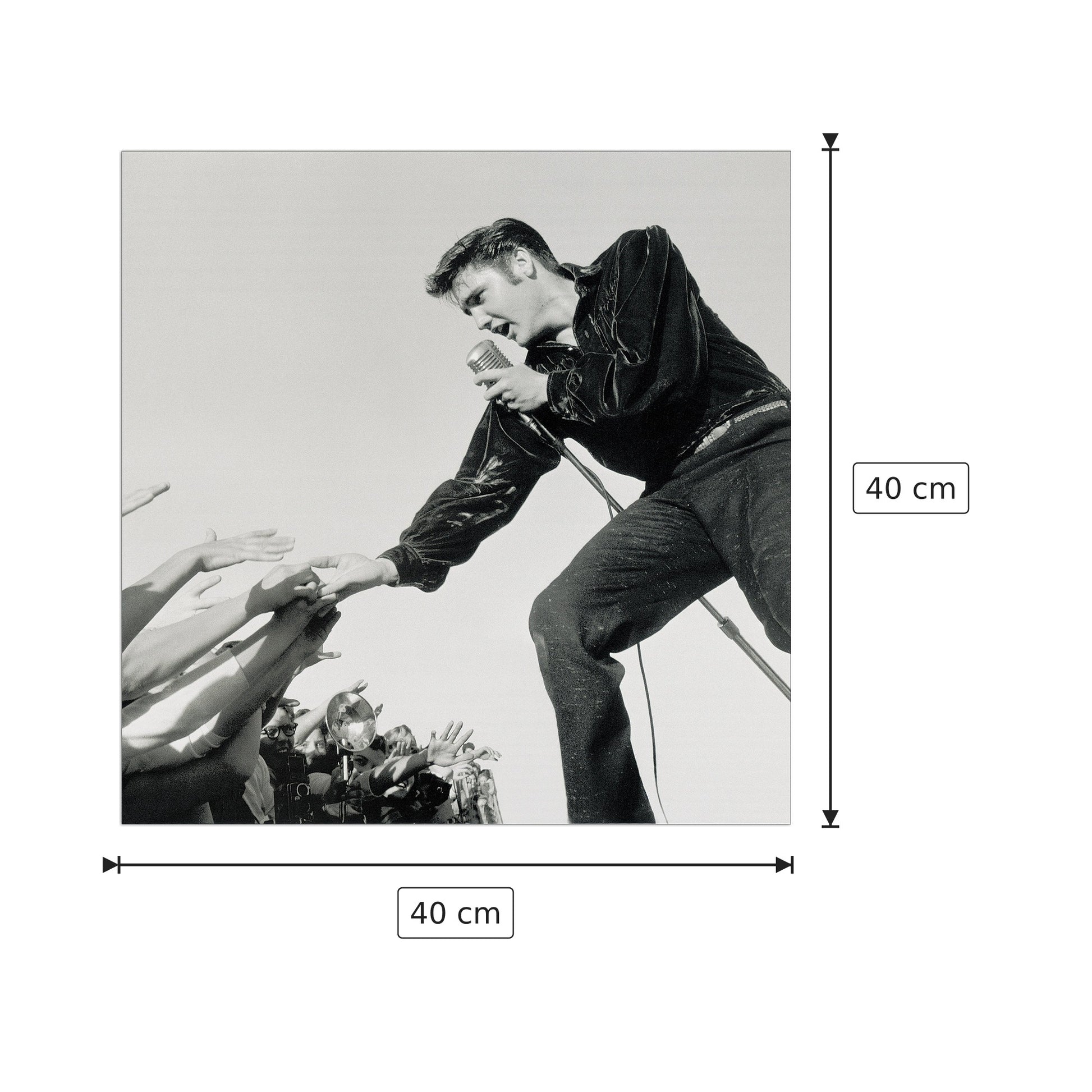 Elvis Presley - NULL - cm 40x40 - Pannello in MDF
