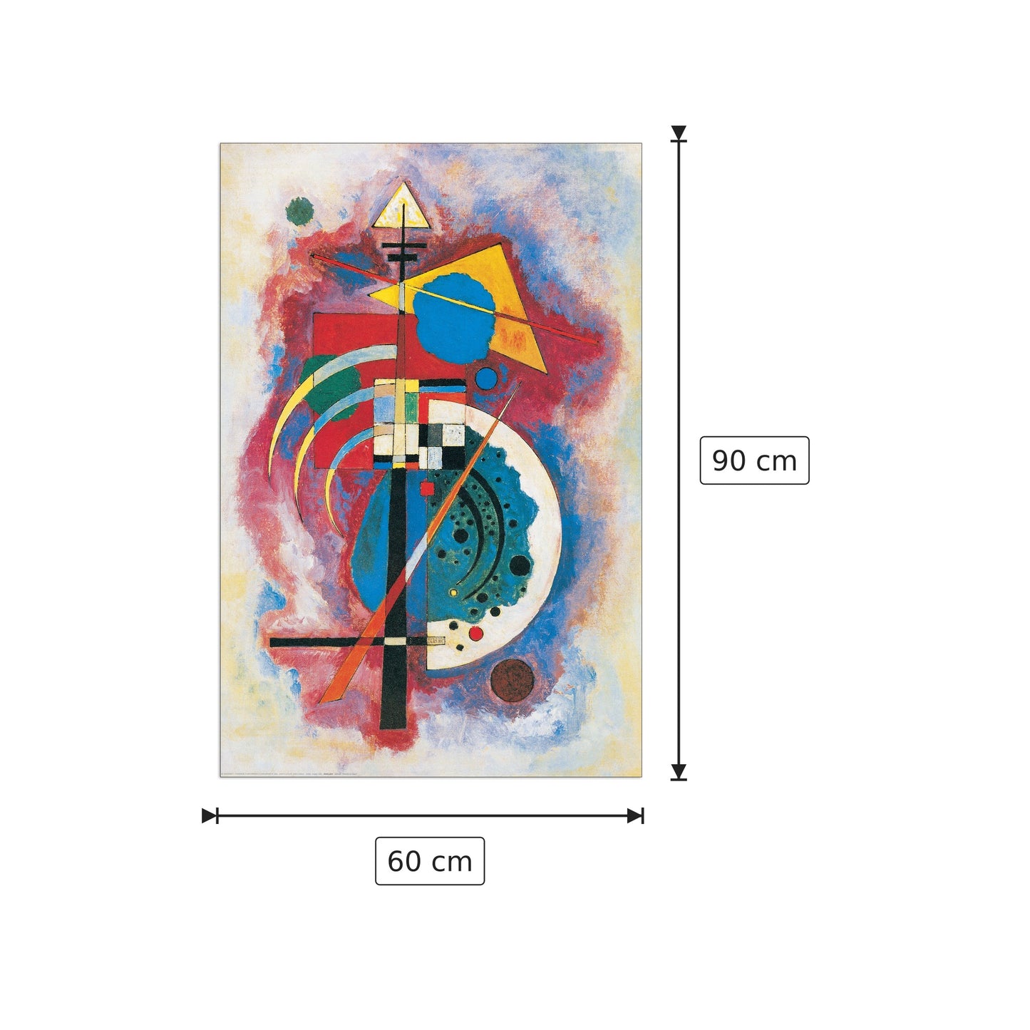 Omaggio a Grohmann - KANDINSKY - cm 60x90 - Pannello in MDF