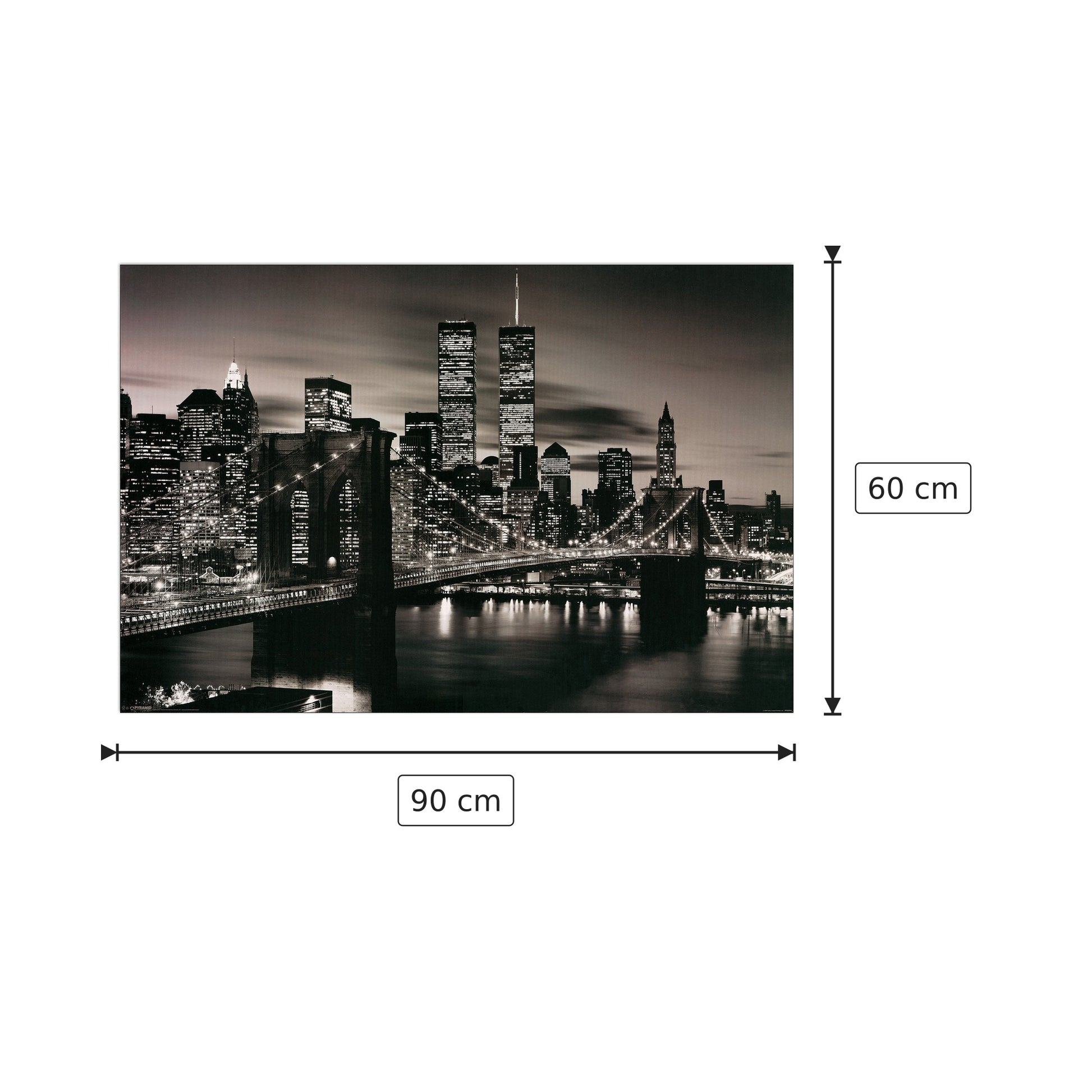 Ponte di Brooklyn (B&N) - BROOKLYN - cm 90x60 - Pannello in MDF
