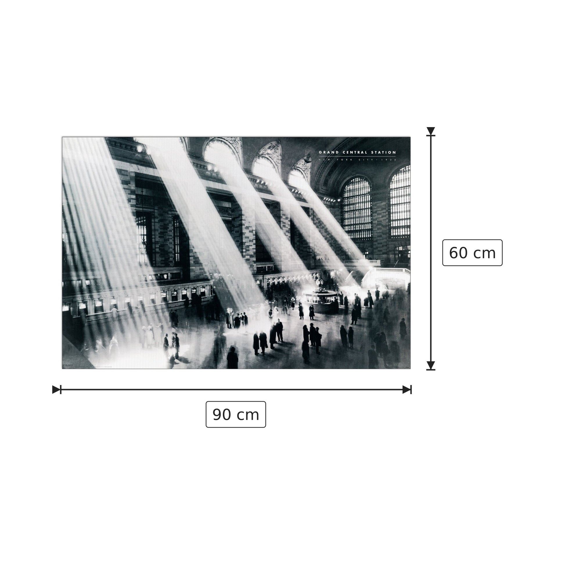 Grand Central Station - CENTRAL STATION - cm 90x60 - Pannello in MDF