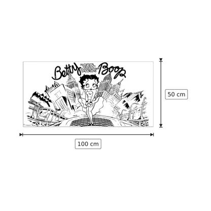 Betty Boop Cool Breeze - FLEISCHER - cm 100x50 - Pannello in MDF