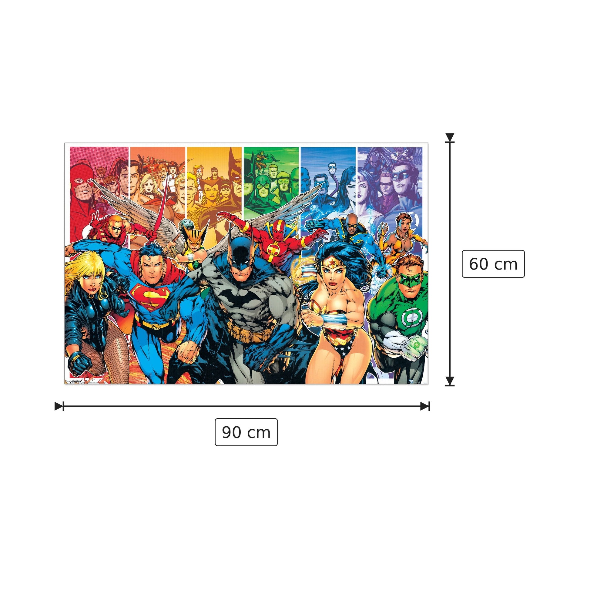 Justice League America (generazioni) - NULL - cm 90x60 - Pannello in MDF