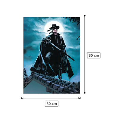 Il ritorno di Zorro - ANONYMOUS - cm 60x80 - Pannello in MDF