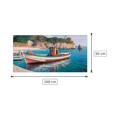 Peschereccio - GALASSO - cm 100x50 - Pannello in MDF