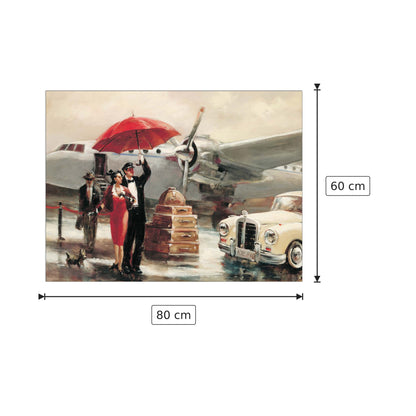 Volo transcontinentale - HEIGHTON - cm 80x60 - Pannello in MDF