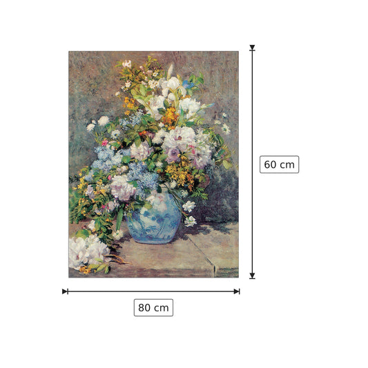 Fiori di primavera - RENOIR - cm 80x60 - Pannello in MDF