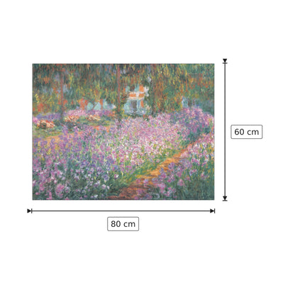 giardino a Giverny - MONET - cm 80x60 - Pannello in MDF
