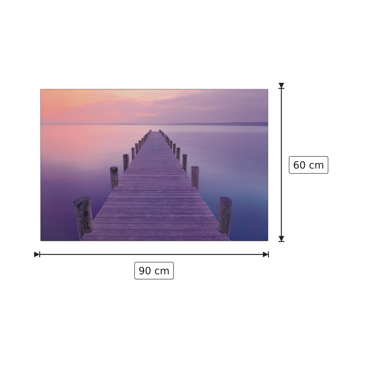 Alba - JETTY - cm 90x60 - Pannello in MDF