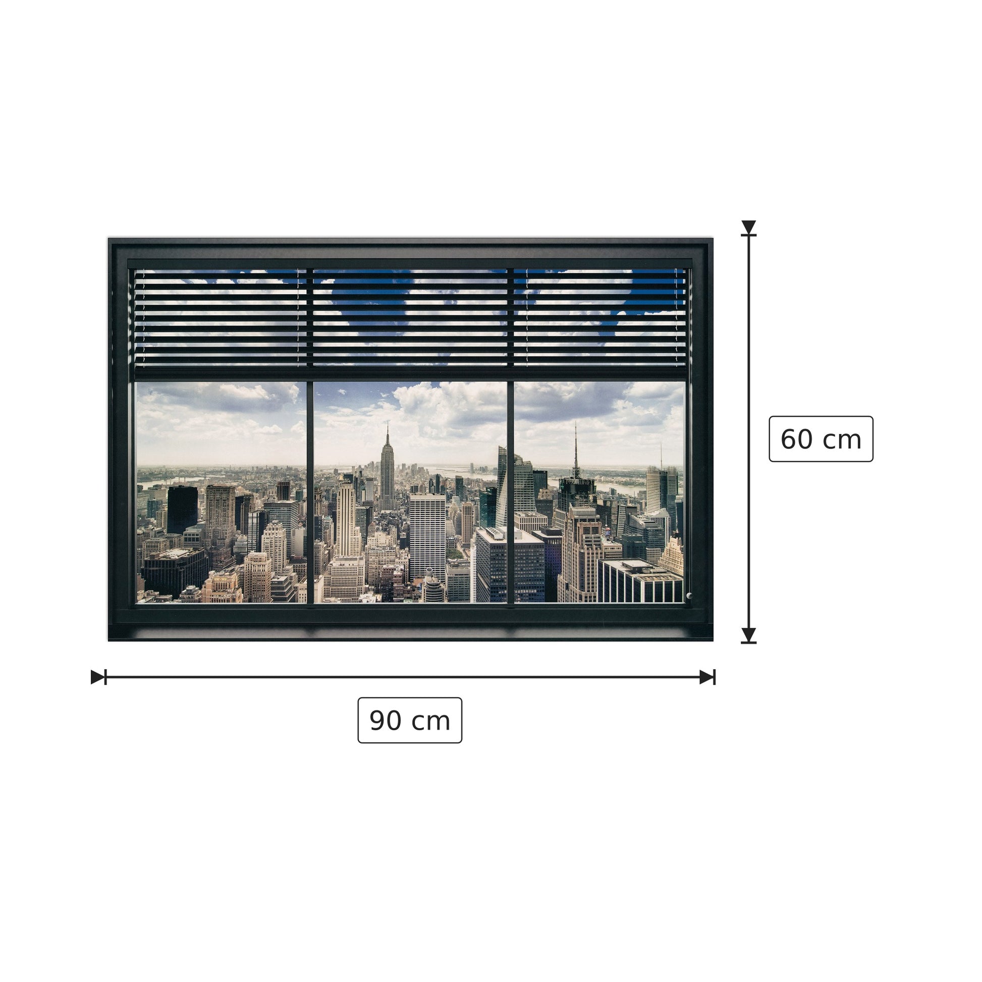 New York, veneziane - NULL - cm 90x60 - Pannello in MDF
