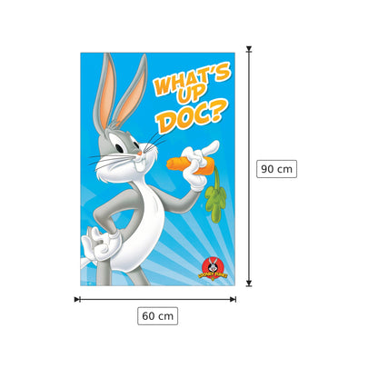 Bugs Bunny - LOONEY TUNES - cm 60x90 - Pannello in MDF
