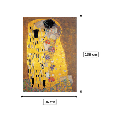 Il bacio - KLIMT - cm 96x136 - Pannello in MDF