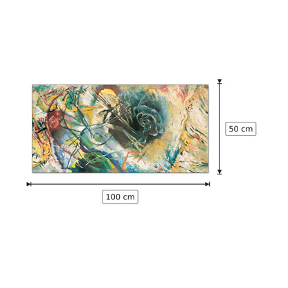 Improvvisazione - KANDINSKY - cm 100x50 - Pannello in MDF