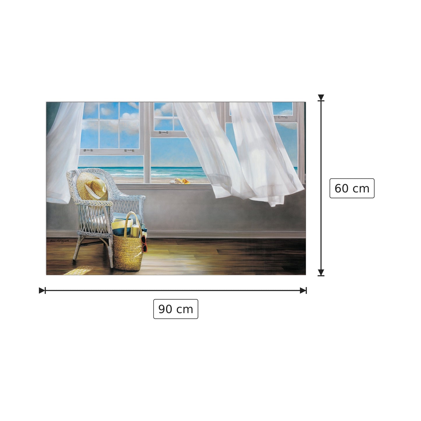 Memoria sensoriale - Hollingsworth - cm 90x60 - Pannello in MDF