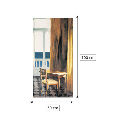 Interno con sole e mare II - Henning Von Gierke - cm 50x100 - Pannello in MDF