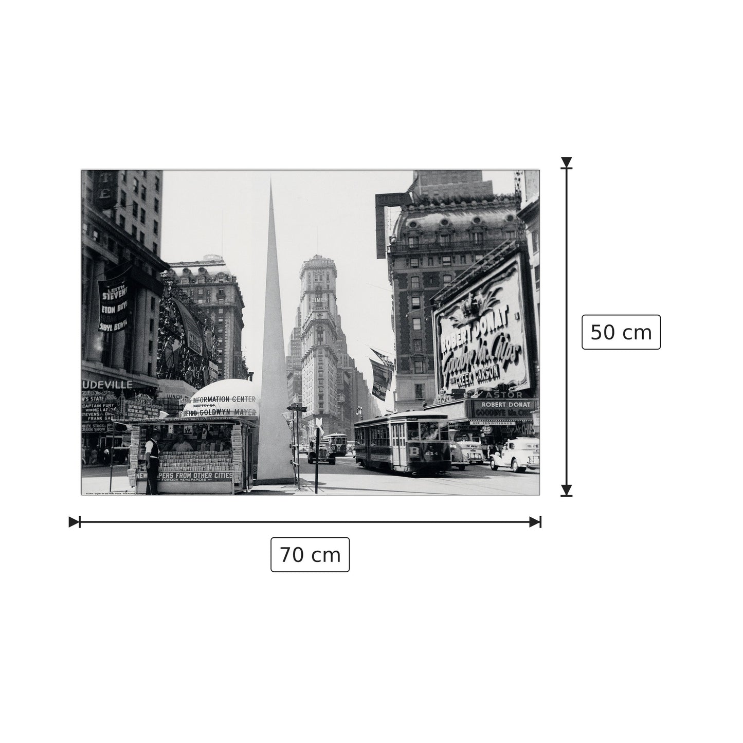 Times Square - Orkin - cm 70x50 - Pannello in MDF