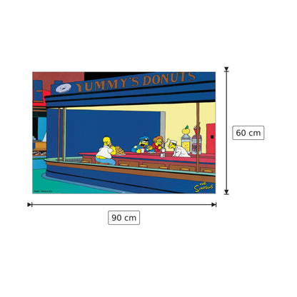 Nighthawks - cm 90x60 - Pannello in MDF