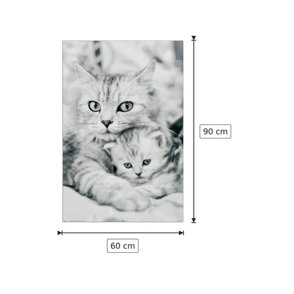 Gatto e gattino - Kimberlin - cm 60x90 - Pannello in MDF