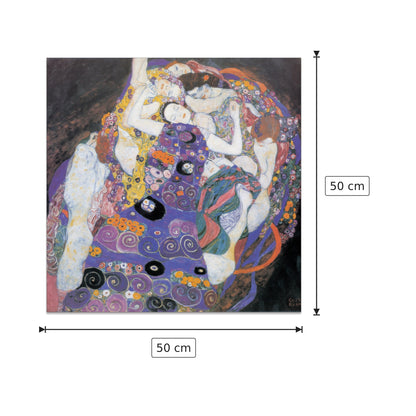 Le vergini dettaglio - KLIMT - cm 50x50 - Pannello in MDF