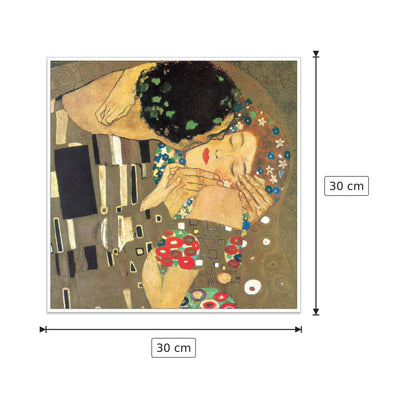 Il bacio, dettaglio - KLIMT - cm 30x30 - Pannello in MDF