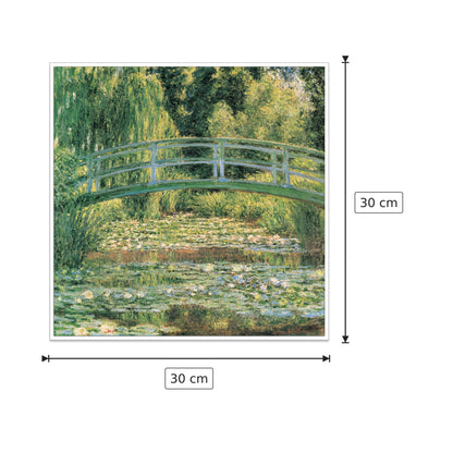 Il ponte giapponese - MONET - cm 30x30 - Pannello in MDF