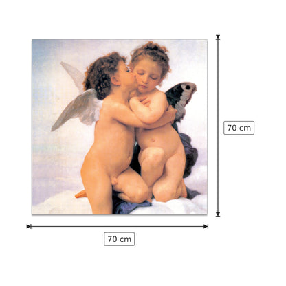 Dettaglio del primo bacio - BOUGUEREAU - cm 70x70 - Pannello in MDF