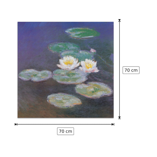 Ninfee - MONET - cm 70x70 - Pannello in MDF