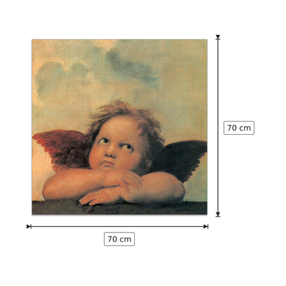 Cherubini dettaglio - RAFFAELLO - cm 70x70 - Pannello in MDF