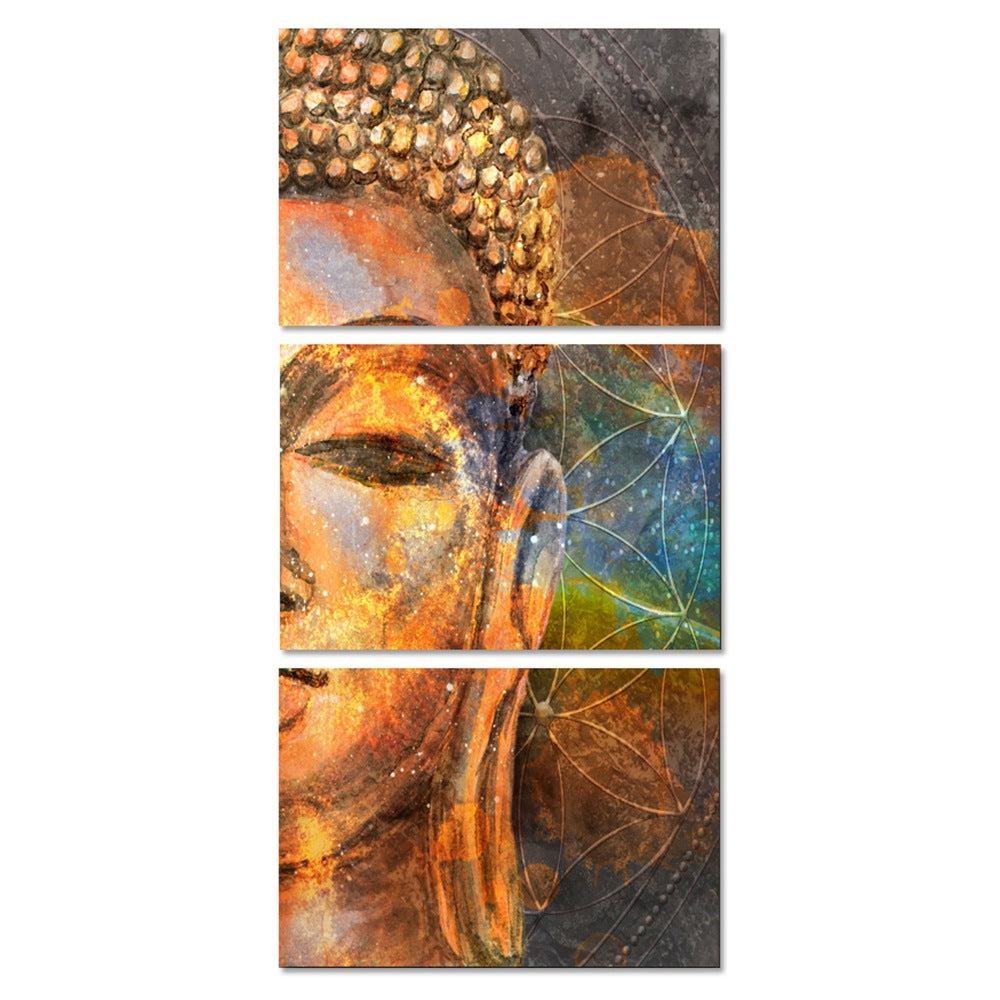 Trittico Buddha astratto
