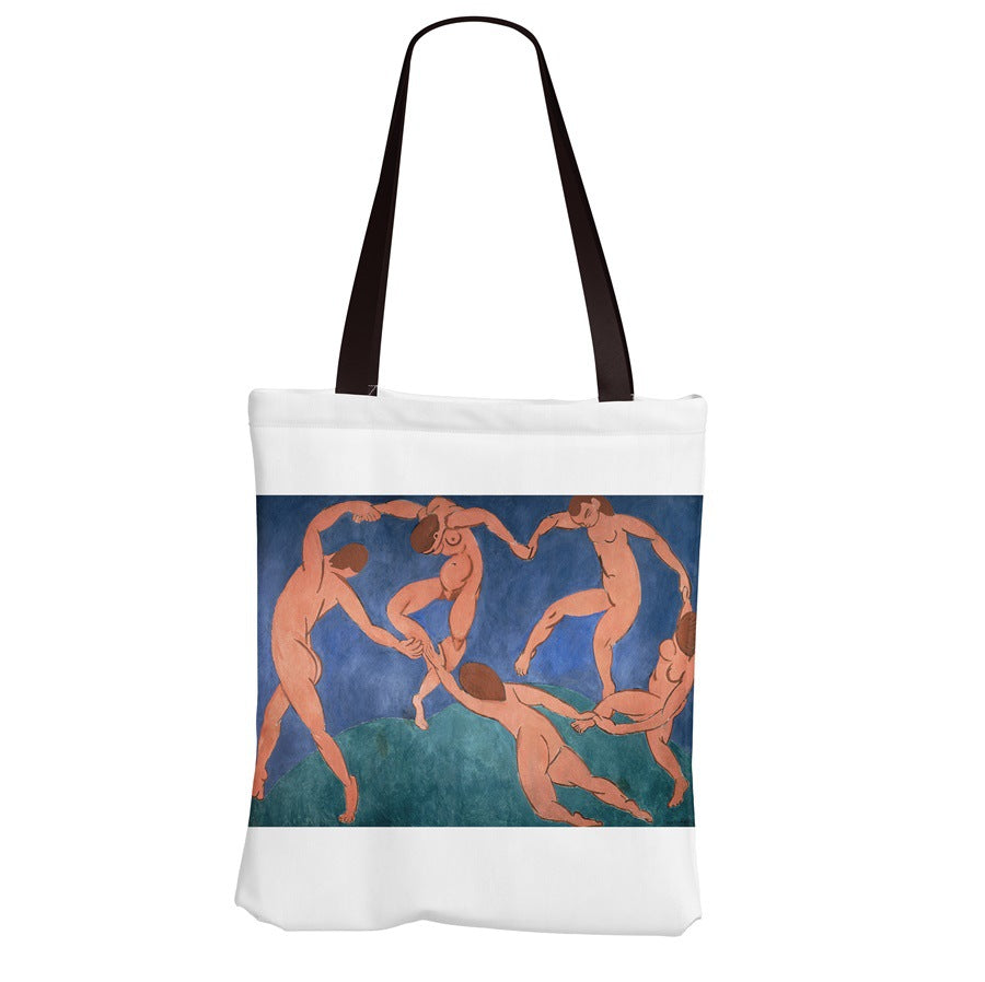 Borsa tela grande musicista multicolore