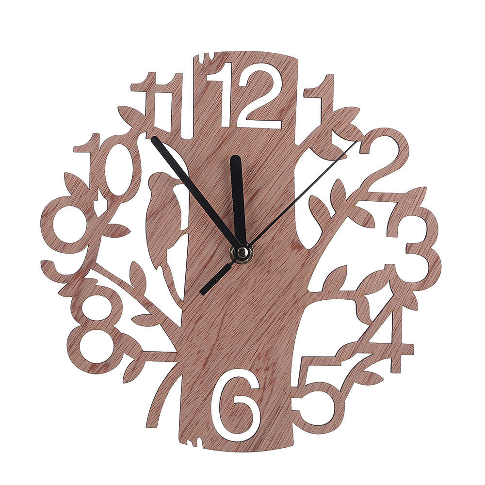 Orologio da parete Numeri sagomati legno