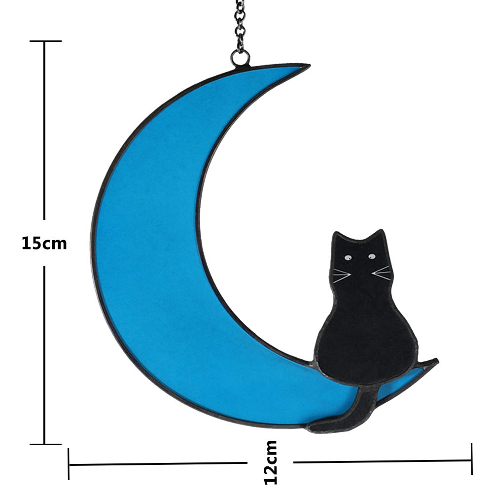Ciondolo gatto luna