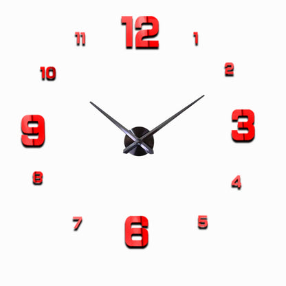 Orologio da parete Numeri neon rosa