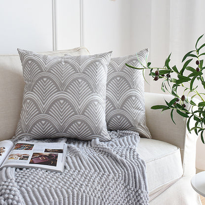 Federa ricamata geometrica