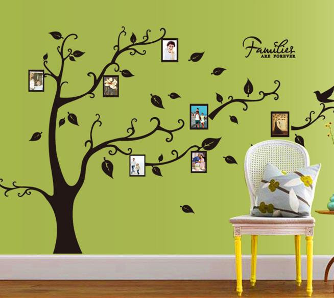 Adesivo murale Albero con uccelli
