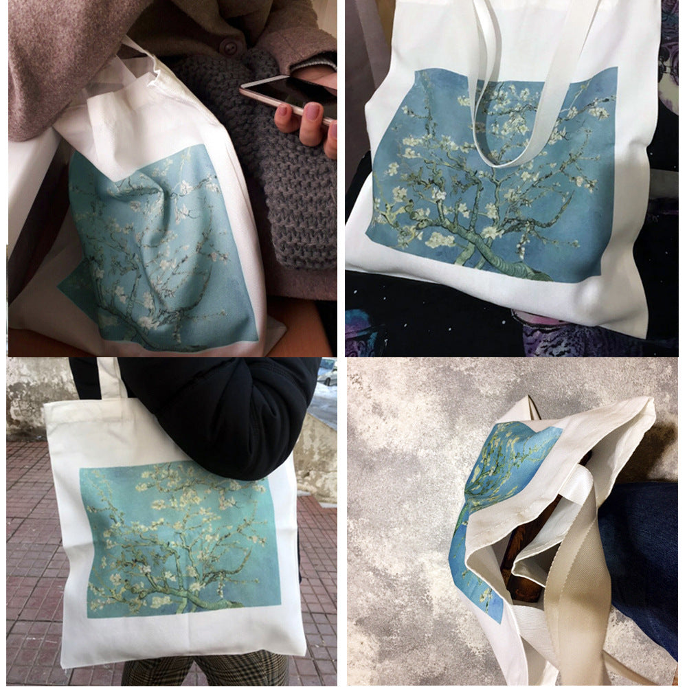 Borsa tela multicolore stampe varie