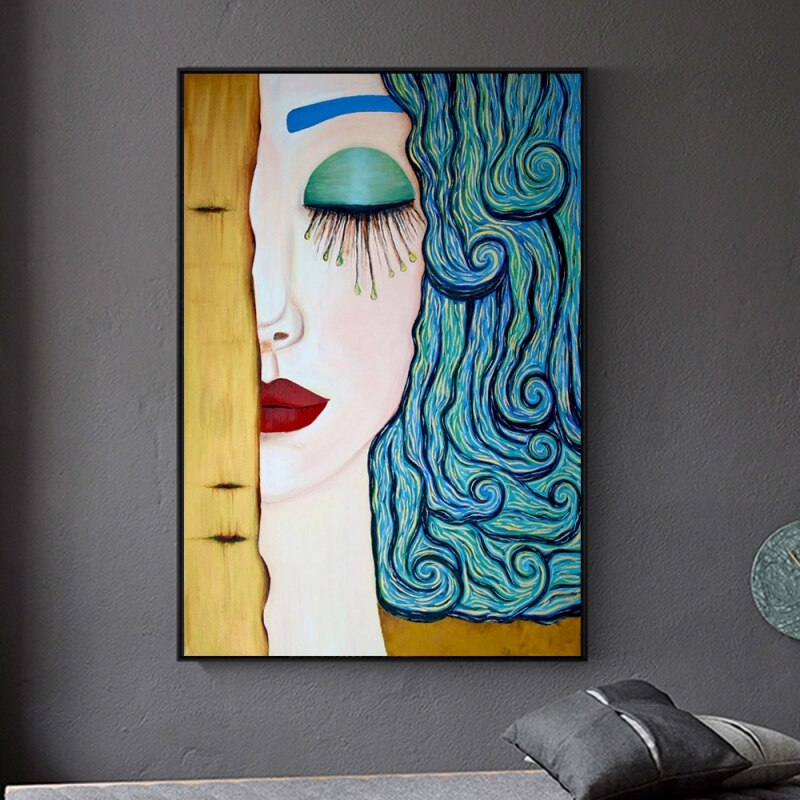 Quadro donna astratta
