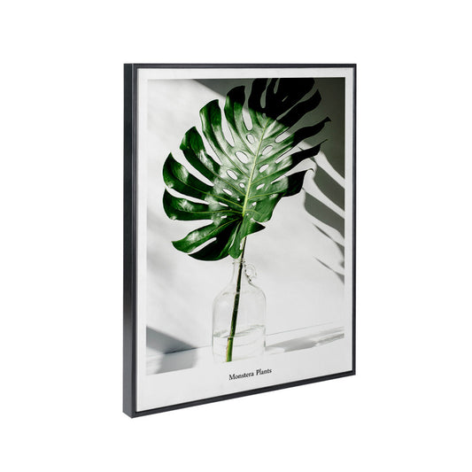 Quadro su tela Monstera citazione Now motivazionale
