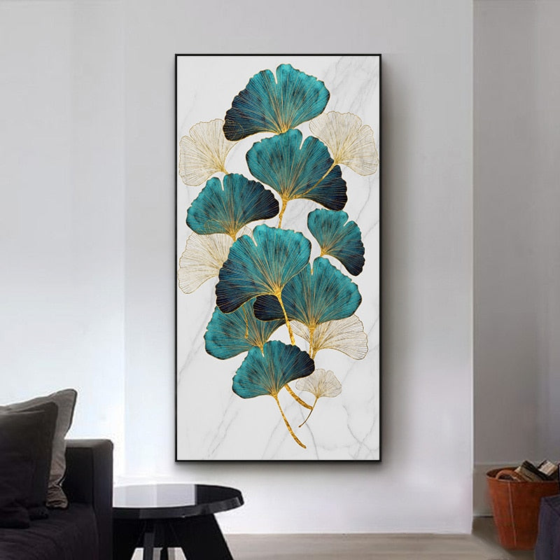 Poster foglie dorate