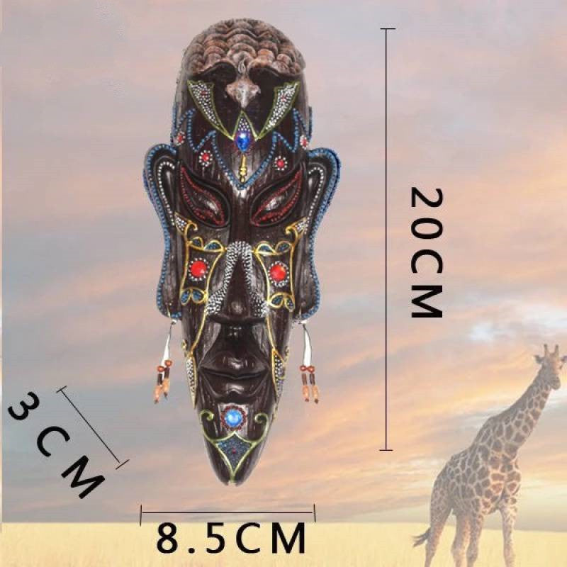 Maschera africana resina