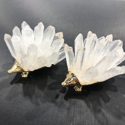 Scultura Riccio Cristallo