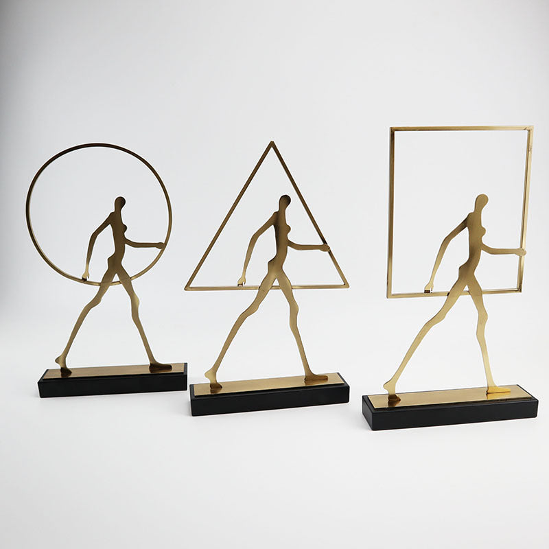 Ornamento astratto con figura