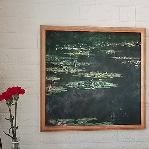 Quadro su tela Casa fra prati colorati