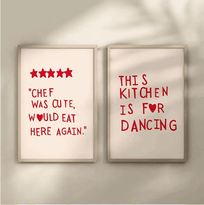 Poster minimalista cuore rosso