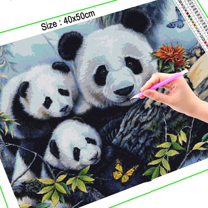 Quadro Panda Diamantato
