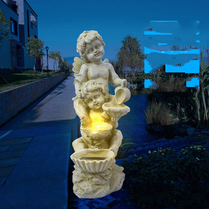 Statuetta angelo da giardino