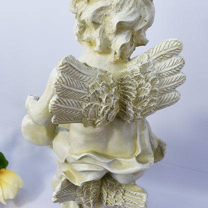 Statuetta angelo da giardino